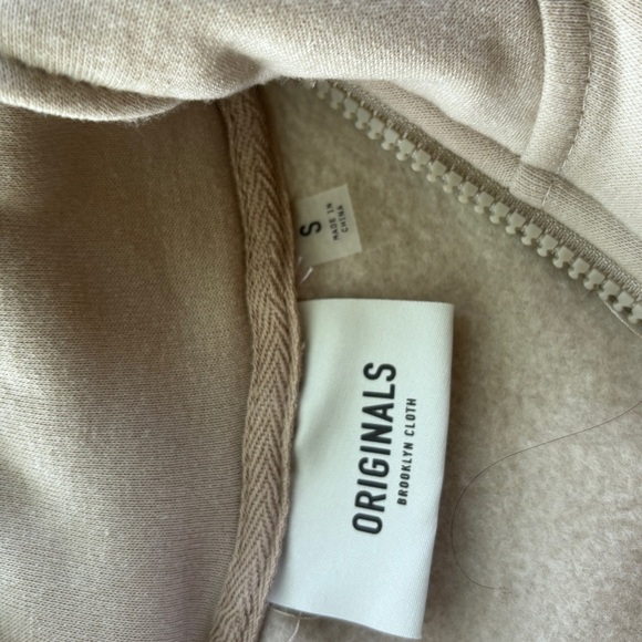Originals Brooklyn Cloth 1/4 Zip Sweater SZ SMALL cozy fall workout pockets - Picture 2 of 9